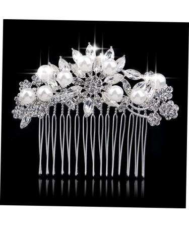 FRCOLOR Set of 4 Crystal Hair Combs Graceling Pearl Elegant Bridal Hair Clip Wedding Hair Comb Bridal Comb Handmade Headpiece Wedding Dress - Buy Online on GoSupps.com