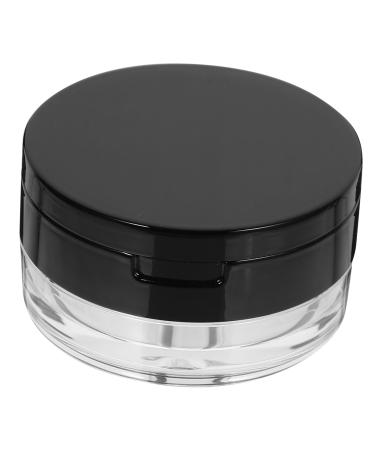 WOONEKY Cosmetic Case with Powder Puff Toiletry Case Blusher Mesh Loose Powder Case Puff Case Powder Compact