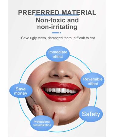 Snap On Veneers for Men & Women | Moldable False Teeth & Denture Replacement Kit with Teeth Grinding Guard & Whitening Strips - Buy Online on GoSupps.com