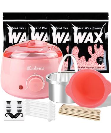Wax Warmer Wax Warmer Wax Hair Removal Electric Wax Hair Removal Set Depilation Waxing Device Waxheater Waxing-pink