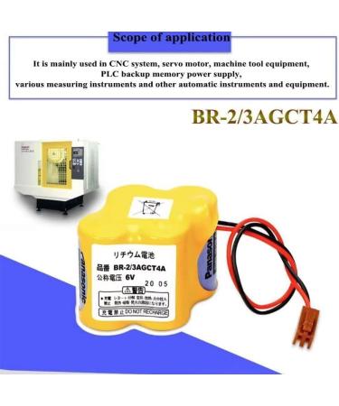 Buy 6 Pack BR-2/3AGCT4A 6V 4400mAh Replacement Battery for Panasonic FANUC A98L-0031-0025 | Fast International Shipping - Buy Online on GoSupps.com