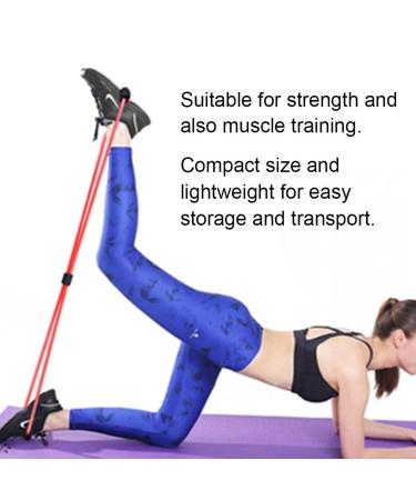 8 Shaped Pull Rope Chest Expander - Comfortable Elastic Strong Tension for Blood Circulation - Red - Buy Online on GoSupps.com