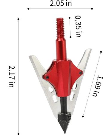 100 Grain Majarro Crossbow Broadheads for Deep Penetration - Tough Steel, Compound & Crossbow Red-001 - Buy Online on GoSupps.com
