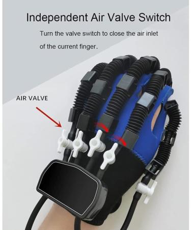 Rehabilitation Robot Gloves Stroke Hemiplegia Finger Rehabilitation Trainer for Hand Function Recovery Hand Splint Assistive Gloves Finger Straightening Brace Guard Left L - Buy Online on GoSupps.com