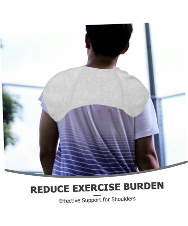 BESPORTBLE Shoulder Protector Double Shoulder Brace Sports Protective Gear Warm Shoulder Strap Spandex Grey - Buy Online on GoSupps.com