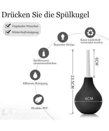 2023 New 500mm Analdusche & Enema for Intestinal Cleaning | Anal Shower with Valve | Red Klistier for Men & Women - Buy Online on GoSupps.com
