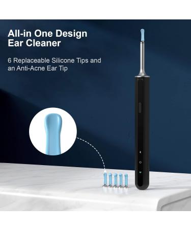 1080P FHD WiFi Ear Wax Removal Kit Otoscope Camera, Wireless Ear Cleaner with 6 LED Light for Adults - X8 Black - Buy Online on GoSupps.com