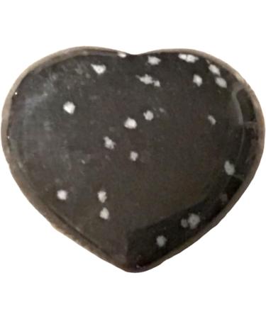 Steinfixx Large Gem Heart - Snowflake Obsidian Healing Stone | Chakra Massage Stone | Perfect Gift for Loved Ones - Buy Online on GoSupps.com