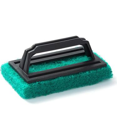 Reusable Scrub Pads Kits Shower Brush Scouring Pads Scrubber with Long Handle Sponges Scrubber Easily to Cleaner Sponge Brush Cleaner Green - Buy Online on GoSupps.com