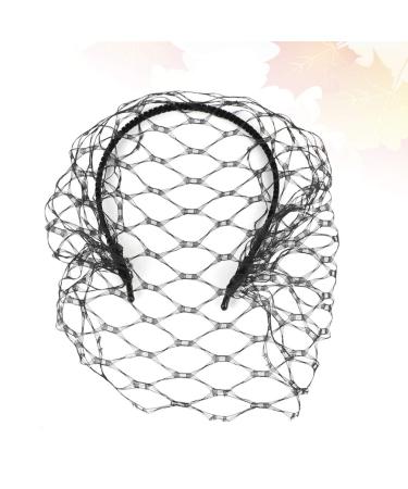 Minkissy Black Fascinator Veil - Gothic Bird Cage Headdress for Bride Wedding & Masquerade Ball - Buy Online on GoSupps.com