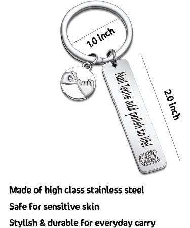 Nail Tech Gift Manicurist Keychain nail stylist Keychain Manicurist Gift Nail Technician Keychain nail stylist Jewelry Nail Friends Keychain Default - Buy Online on GoSupps.com