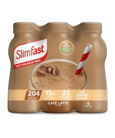 SlimFast SlimFast Ready-to-Drink Caf Latte Shake 325ml (Pack of 6)