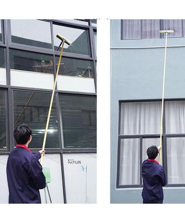 9.5M Telescopic Pole Household Brush Window Wipers Door Head and Exterior Wall High-rise Cleaning Products Glass Cleaning Tools Photovoltaic Panel Cleaning 7.7M/25.2FT - Buy Online on GoSupps.com