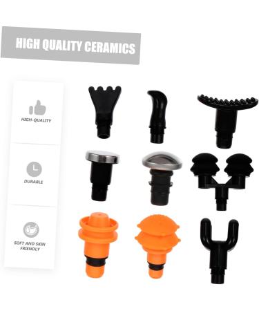 Outanaya 9-Piece Massage Head Set | Replacement Fascia Accessories & Tools for Percussion Massage Devices - Buy Online on GoSupps.com