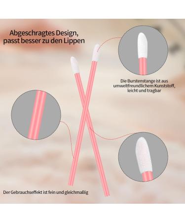 100 Pcs Pink Lipstick Applicator Brushes - Lip Gloss & Concealer Makeup Wands - Buy Online on GoSupps.com