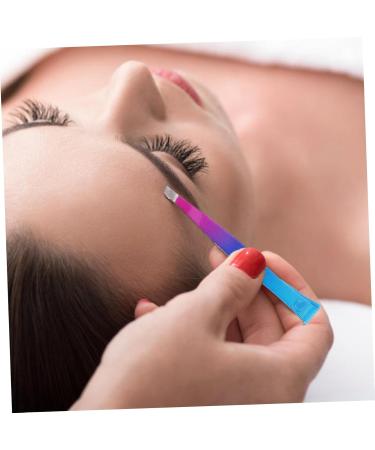 WOFASHPURET 1 Set Set Blue Pink Love Fake Eyelashes Eyelash Curler Tweezers Eyebrow Tweezers for Adult Precision Tweezer Cosmetic Eyebrow Brush Tool Trimming Eyebrow Tweezers - Buy Online on GoSupps.com