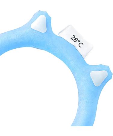 Neck Cooling Ring Cooling Gel Neck Ring PVC Hands for Indoor for Kids (Blue) - Buy Online on GoSupps.com