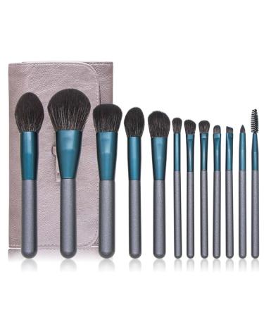 12-Piece Makeup Brush Set - Premium Powder & Eye Shadow Brushes | Complete Beauty Tools for Flawless Makeup - Buy Online on GoSupps.com