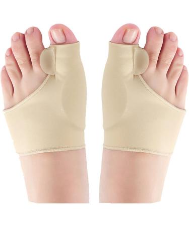 POO4KARK TEHE-VALGUS Orthesis - 2-in-1 Bunion Protector & Toe Spreader | Hallux Valgus Support - Beige (Size S) | International Shipping Available - Buy Online on GoSupps.com