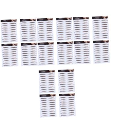 Beavorty 16 pcs eyebrow stickers waterproof stickers eyebrow tattoo peel off Imitation Eyebrow artificial 4d
