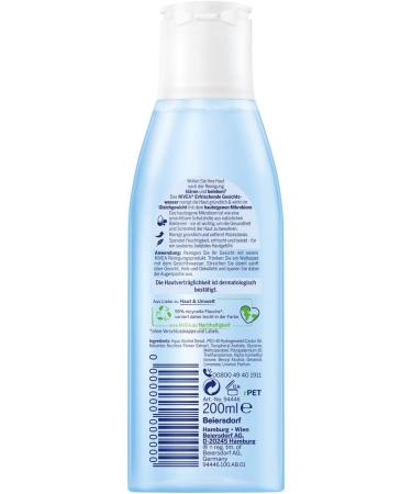 NIVEA Refreshing Facial Toner for Normal and Combination Skin (200 ml) Facial Toner invigorates and refreshes The Skin mild Facial Toner Provides Intensive Moisture 200 ml - old version - Buy Online on GoSupps.com