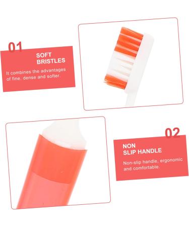 Buy Healvian 8 STK Travel Toothbrush Set - Soft Bristle Manual Toothbrush for Camping & Outdoor Use - Buy Online on GoSupps.com