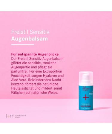 i+m Naturkosmetik Berlin Freistil Sensitiv Eye Balm - Buy Online on GoSupps.com