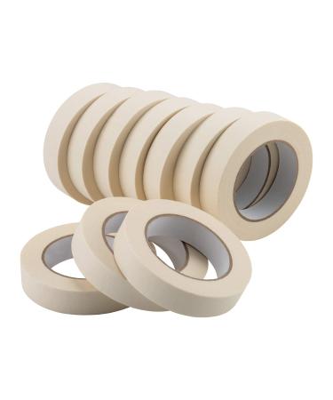 Lichamp Wide Masking Tape 2 Inches 1pc General Purpose Beige Masking Tape White Masking Paper 1.95 Inches x 55 Yards