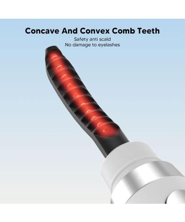 Verdant Touch Lash Curling Tool Heated Eyelash Curler USB Rechargeable 3 Heating Modes Quick Curling Lash Curler Tool White - Buy Online on GoSupps.com