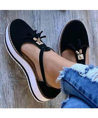 Summer Hemp High Heel Platform Sandals for Women - Stylish Beach Slippers & Vintage Espadrilles - Sexy Wedge Ankle Strap Footwear (EU Sizes 36-38) - Buy Online on GoSupps.com