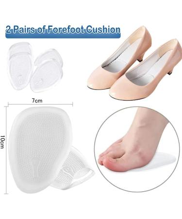 14 Pairs Gel Metatarsal Pads & Toe Separators - Premium Heel Grips & Forefoot Cushions for Comfort | Reusable & Breathable Insoles - Buy Online on GoSupps.com