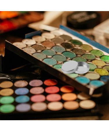 30pcs Empty Round Metal Tin Palette Pans - Makeup Organizer for Eyeshadow Blush & Lipstick | Ideal Small Round Paint Tray for Cosmetics - Buy Online on GoSupps.com