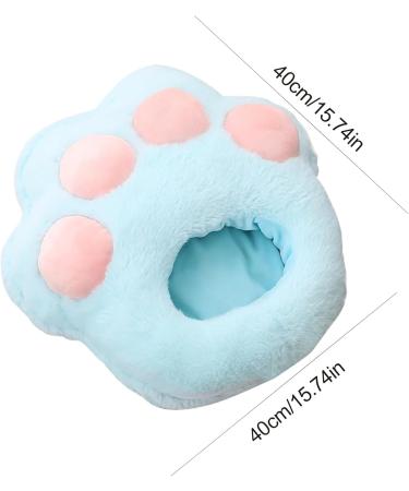 Aznever Rechargeable Foot Warmer - Heated Sweet Heating Pillows & Warm Shoes | Katzfoten Winter Foot Warmers for Office Bedroom & Travel - USB Blue Cat-Clawed Model - Buy Online on GoSupps.com