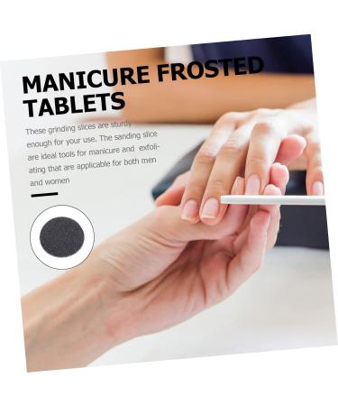 minkissy 1 Frosted Sheet Gel Nail Remover Esmalte De U as En Gel Electric Nail Buffer Manicure Grinding Pad Round Sanding Discs Nail File Electric Pedicure Grinding Accessories Foot 2.5x2.5cm Black - Buy Online on GoSupps.com