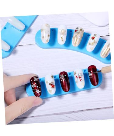 Healeved 4 Boxes Nail Practice Rack Fingernail Art Stand Nail Tips Training Tool Nail Tip Practice Base Nail Practice Base Nail Practice Holder Nail Display Stand Manicure Nail Tray - Buy Online on GoSupps.com