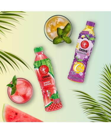 Buy OISHI Green Tea Watermelon - Refreshing 500 ML Drink | International Shipping Available - Buy Online on GoSupps.com