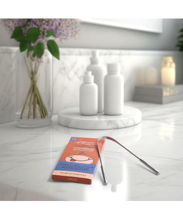 Arsh Stainless Steel Tongue Scraper - Ultimate Oral Care & Hygiene for Adults | U-Shaped Tongue Cleaner to Reduce Bad Breath - Durable & Effective Tongue Scrubber for Men & Women - Buy Online on GoSupps.com