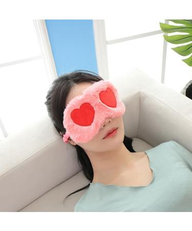 Night Eyeshade 2pcs - Cute Sleep Mask & Heart-Shaped Ice Bag for Comfortable Sleep | Funny Eye Masks for Girls - Buy Online on GoSupps.com