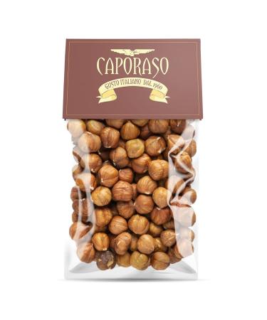 Caporaso dal 1960 Hazelnuts in the natural round variety of Giffoni organic dried fruit
