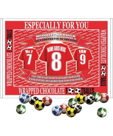 Middlesbrough Football Shirt Personalised Gift Boxed Sweets Variety - Buy Online on GoSupps.com