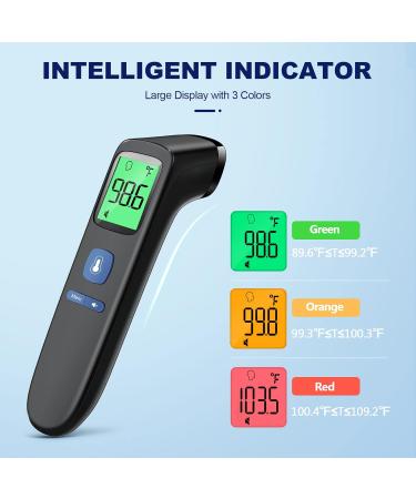 Buy Forehead Thermometer - No-Touch Infrared Digital Thermometer for Adults & Kids | Accurate Fast Readings Fever Alarm Mute Mode - International Shipping - Buy Online on GoSupps.com