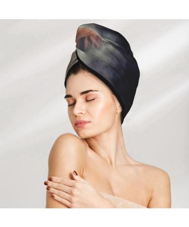 Shop Elephant in Smoke Microfiber Hair Towel - Soft Super Absorbent Coral Velvet Wrap for Long Curly & Thick Hair - Buy Online on GoSupps.com