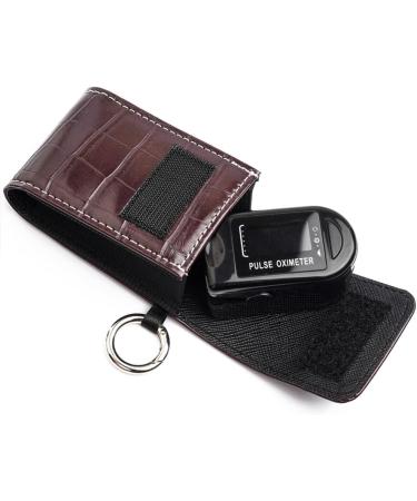 Milists Blood Oxygen Portable Fingertip Pulse Monitor Case - Durable Organizer for Oxygen Saturation - Brown - Buy Online on GoSupps.com