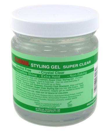 Clubman Pinaud Super Clear Styling Gel Super Hold 16 oz - Pack of 2 - Buy Online on GoSupps.com