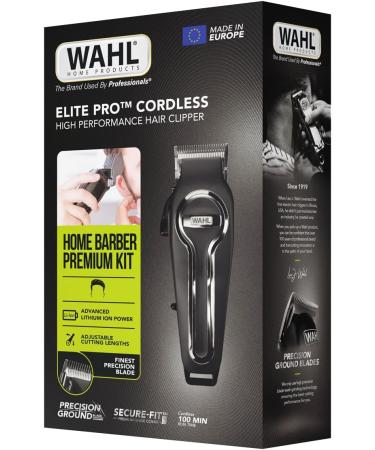 WAHL Elite Pro Cordless Noir Argent 11 Lithium-Ion (Li-Ion) - Buy Online on GoSupps.com