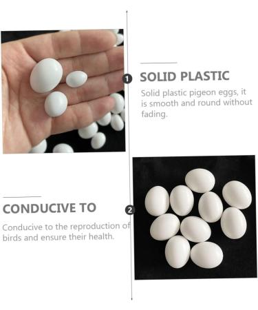BESPORTBLE 12pcs Portable Fake Eggs Multi-Function Fake Eggs Delicate Simulated Eggs Solid Egg Multifunction 1.6x1.2cm White - Buy Online on GoSupps.com