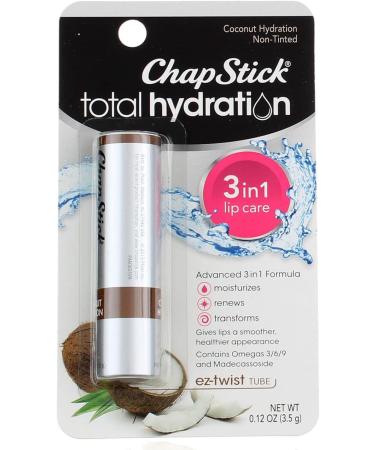 ChapStick Total Hydration Coconut 3-in-1 Lip Care 0.12 oz - Pack of 6 - Buy Online on GoSupps.com