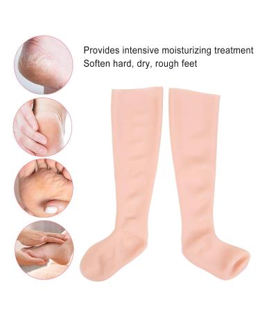 Moisturizing Spa Socks for Women - 2 Pairs of Stretchy Elastic Anti-Crack Foot Care Socks for Ultimate Hydration - Buy Online on GoSupps.com