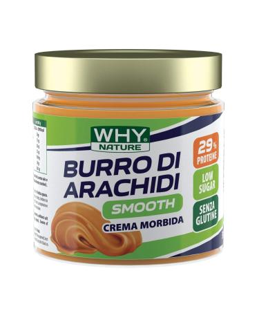 WHY NATURE WHY NATURE PEANUT BUTTER - Gluten-Free Peanut Butter - Thickening Cream - Smooth - 350g