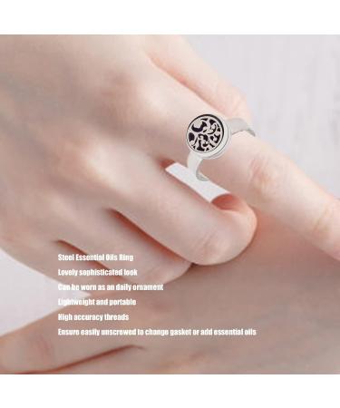 Essential Oil Diffuser Finger Ring | Aromatherapy Stainless Steel - Stylish Open Design - Buy Online on GoSupps.com